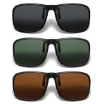 Clip lunettes polaris�es - 3 pcs - surlunettes soleil pour vue ext�rieur homme femme - accessoire aucunely ...