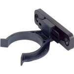 Clips pour plinthe pied - generique - korrekt - plastique noir - a visser
