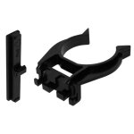 Clip pour plinthe pied diametre 34mm avec base en tenon meuble cuisine plastique Clip pour plinthe pied diametre 34mm avec base en tenon meuble cuisine plastique