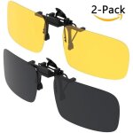 Lunettes de soleil polaris�es - gritin - clip solaire - vision nocturne + vision du jour