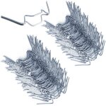 Clips de vitrage pour serre en acier inoxydable 15mm d�paisseur type w - deuba