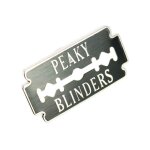 Clj - pins - lame de rasoir peaky blinders - noir et argent - unisexe - mode - qualit� de finition - ...