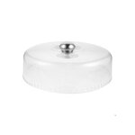 Cloche � g�teau - nikcorp - 28 cm - plastique transparent - sans bpa - r�sistante aux chocs