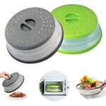 Cloche micro onde 2pcs couvercle micro ondes retractable cloche alimentaire couvercle pliable anti vapeur ...