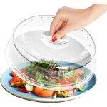 Cloche micro - onde sans bpa avec couvercle - diam�tre 24 cm pour cuisine - protection alimentaire
