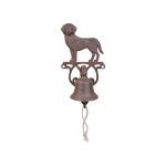 Cloche de porte en fonte petit chien - esschert design