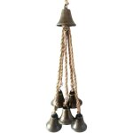 Cloche de sorci�re carillon � vent en m�tal carillons �oliens ornements � suspendre sonnette de protection ...