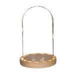 Cloche en verre lumineuse 215 cm x  14 cm