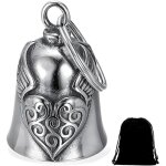 Clochette moto guardian ride bell acier inoxydable moto en forme d& 39 ange gardien � suspendre lucky ...