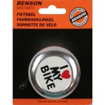 Clochette sonnette v�lo i love my bike klaxon alarme sonore vtt vtc universelle