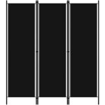Cloison de séparation 3 panneaux noir 150x180 cm séparateur de pièce diviseur ecran dintimité paravent ... Cloison de séparation 3 panneaux noir 150x180 cm séparateur de pièce diviseur ecran dintimité paravent ...