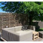 Cl�ture bois en noisetier tress� - 100% naturel - poteaux non inclus - hauteur 120 x largeur 180 cm