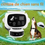 Clôture de chien sans fil émetteur à télécommande de rayon de 500m + récepteur imperméable électrique ... Clôture de chien sans fil émetteur à télécommande de rayon de 500m + récepteur imperméable électrique ...