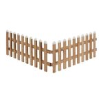Cl�ture pour cr�che de no�l bois 90cm marron