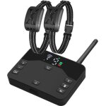 Cl�ture �lectrique sans fil rechargeable 2 en 1 syst�me confinement animaux domestiques collier dressage ...