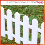 Cl�ture de jardin - akozon - 50�20 cm - pvc - blanc - connexion 360�