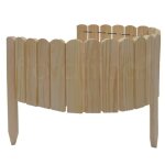 Floranica rollborder cl�ture flexible en bois de pin 100 x 20 cm non - trait� bordure jardin exterieur ...