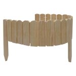 Floranica rollborder cl�ture flexible en bois de pin 10 x 100 cm non - trait� bordure jardin exterieur ...