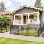 Clture jardin dcorative en mtal pour motif paysage - lot de 5 - 80x80cm - noir