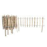 Floranica clôture en palissade en noisette avec poteaux hauteur 50 cm x ml espacement des lattes 4 - ... Floranica clôture en palissade en noisette avec poteaux hauteur 50 cm x ml espacement des lattes 4 - ...