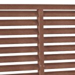 Cl�ture � persiennes wpc - wiens - 180x180 cm - marron - wpc pvc - r�sistance aux intemp�ries - sans ...