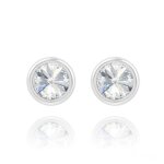 Clous doreilles en argent 925 et cristal swarovski