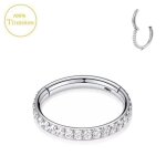 Clou piercing nez piercing au neztitanium earrings - 16g 1. 2x11mm - - bouclesoreilles en titane zircon ...