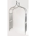 Arceau de jardin - clp - arcade pour rosiers - m�tal - 270 cm - vert - fixation au sol