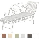 Banc de jardin - clp - karma - fer forgé - blanc - 3 places Banc de jardin - clp - karma - fer forgé - blanc - 3 places