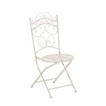 Clp chaise de jardin en fer forg indra chaise dextrieur elgante crme antique
