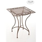 Table de jardin - clp - asina - fer forg� - 60 x 60 cm - marron antique
