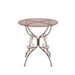 Clp table de jardin ronde en fer forg amanda faite  la main dans un style nostalgique diamtre  70 ...