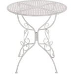 Table de jardin - clp - amanda - � 70 cm - 6 couleurs - fer forg� - ext�rieur