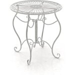 Clp table de jardin ronde en fer forg� indra faite � la main dans un style nostalgique diam�tre � 70 ...