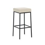 Clp tabouret de bar en m�tal noir montreal b80 avec 4 pattes hauteur de l?assise: 80 cm 14 couleurs de ...