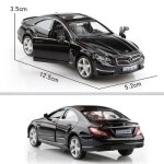 Cls 63 noir - voiture miniature mercedes bens cls en alliage moul� mod�le vw coccinelle pneus en caoutchouc ...
