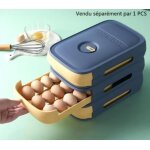 Co - phnix boite a oeuf en plastique bote rangement frigo avec tiroir pour 18 - 20 doeuf convient pour ...