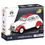 Maquette de construction - cobi - citron 2cv dolly - chelle 1:35 - 85 briques - 4 roues mobiles