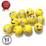 Cobye - lot de 12 balles anti - stress visage smiley rigolo 63 cm ? relaxant soulagement de stress et ...