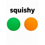 Cobye - lot de 2 balles anti - stress squishy orange & verte - balles malaxable - soulage lanxi�t� et ...