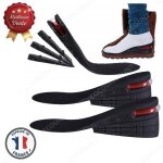 Cobye - 2 semelles talonnettes orthop�diques � hauteur r�glable ? gain de taille discret ? talons ajustables ...