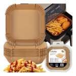 Cobye - feuilles de papier cuisson - papier sulfuris� - air fryer - ninja 20 x 20 cm 100 pi�ces ? cuisiner ...