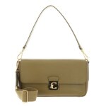 Coccinelle sac � �paule bandouli�re kaki en cuir pour femme - c - me lock handbag grained leather seagrass ...