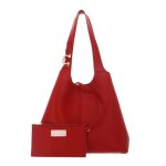 Coccinelle sac � �paule rouge en cuir pour femme - c - easy shopper m scarlet 337490