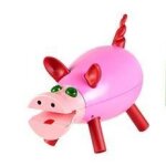 Tirelire le cochon qui rit - rose - dujardin - mixte - a partir de 3 ans