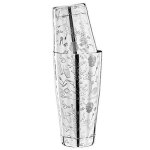 Cocktail tin on tin shaker en acier inoxydable avec gravure 800 ml / 500 ml