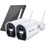 Camra de scurit intrieure 3mp 2k cococam avec batterie 5200mah panoramique 355 reconnaissance ia ...