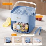 Cocoer moule � gla�ons press�s glaci�re artefact de boule de glace congel�e - bleu