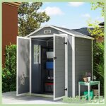 Cocosity abri de jardin cabanon en r�sine polypropyl�ne 212 m� - 2 portes 1 fen�tre et 1 grille da�ration ...