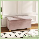 Cocosity banc de rangement bout de lit pliable volume 67 l capacit� de charge 120 kg avec couvercle 76l ...